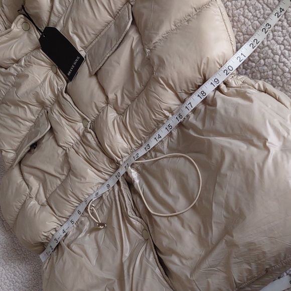 NWT Brave Soul Size Large 14 Puffer Cinch Waist Vest - Picture 7 of 16